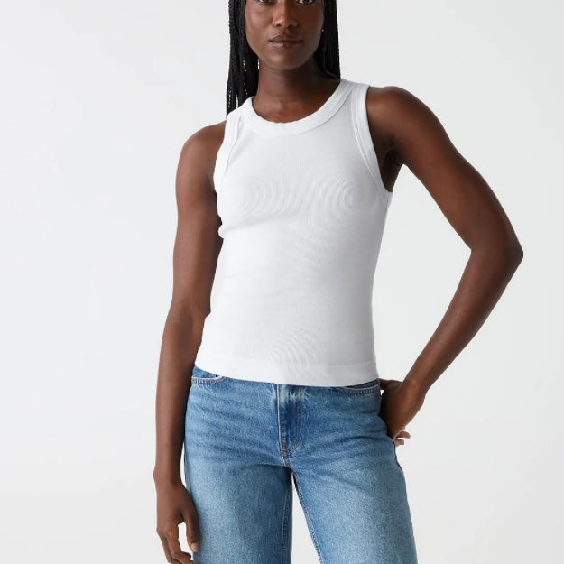 Michael Stars Wide Binding Crop Tank
