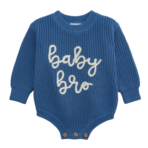 MUD BABY SIS/BRO KNIT ONESIE