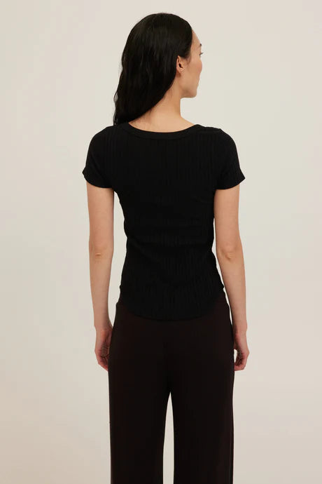 THICK RIB SCOOP SS TEE