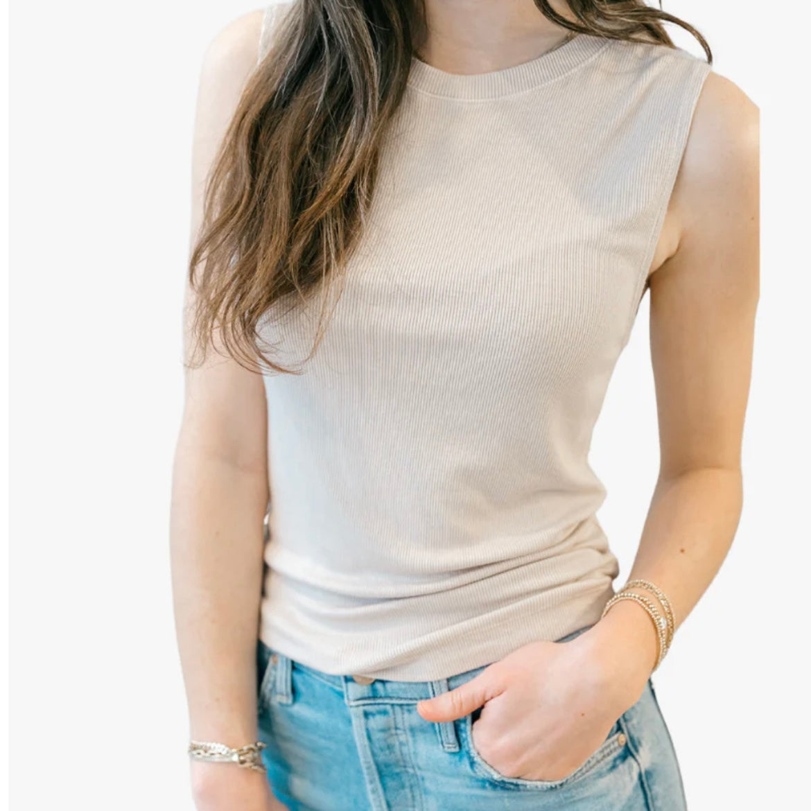 Michael Stars Crop Crew Tank