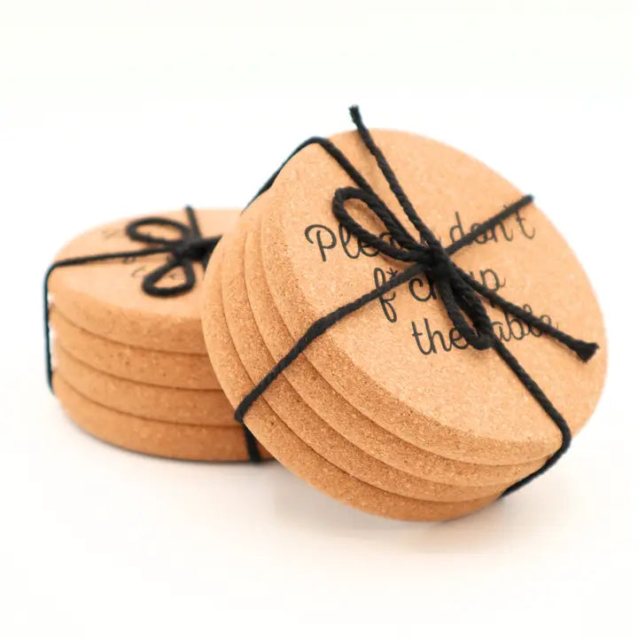 IMPR CORK COASTER W/SAYING
