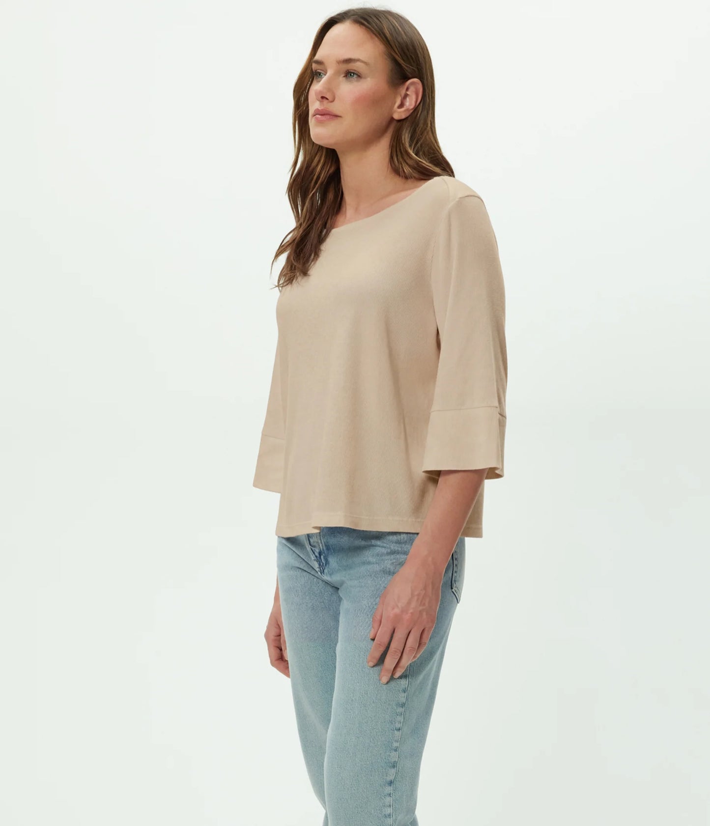 MS 25117 ROSALYN WIDE NECK TOP
