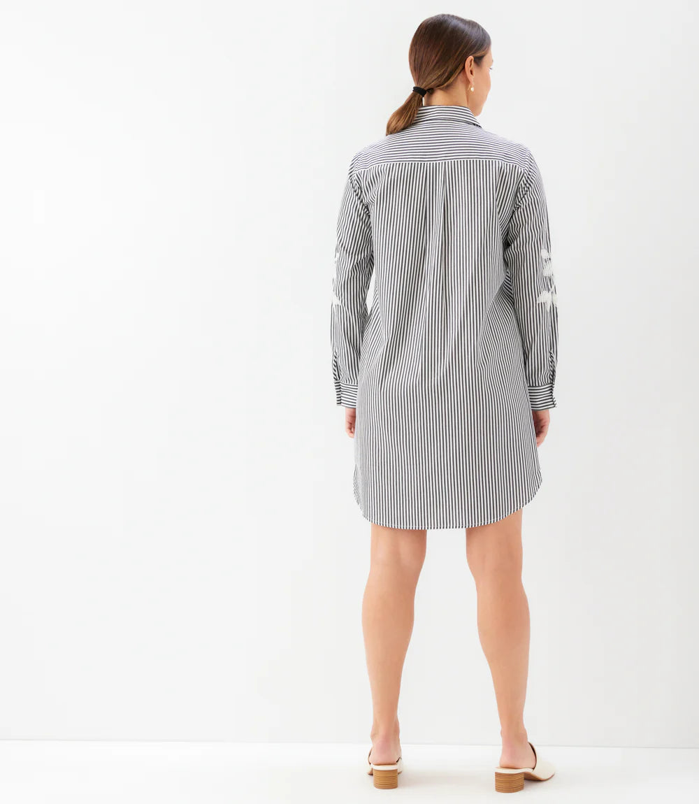 KANE 2L52901 STRIP SHIRT DRESS