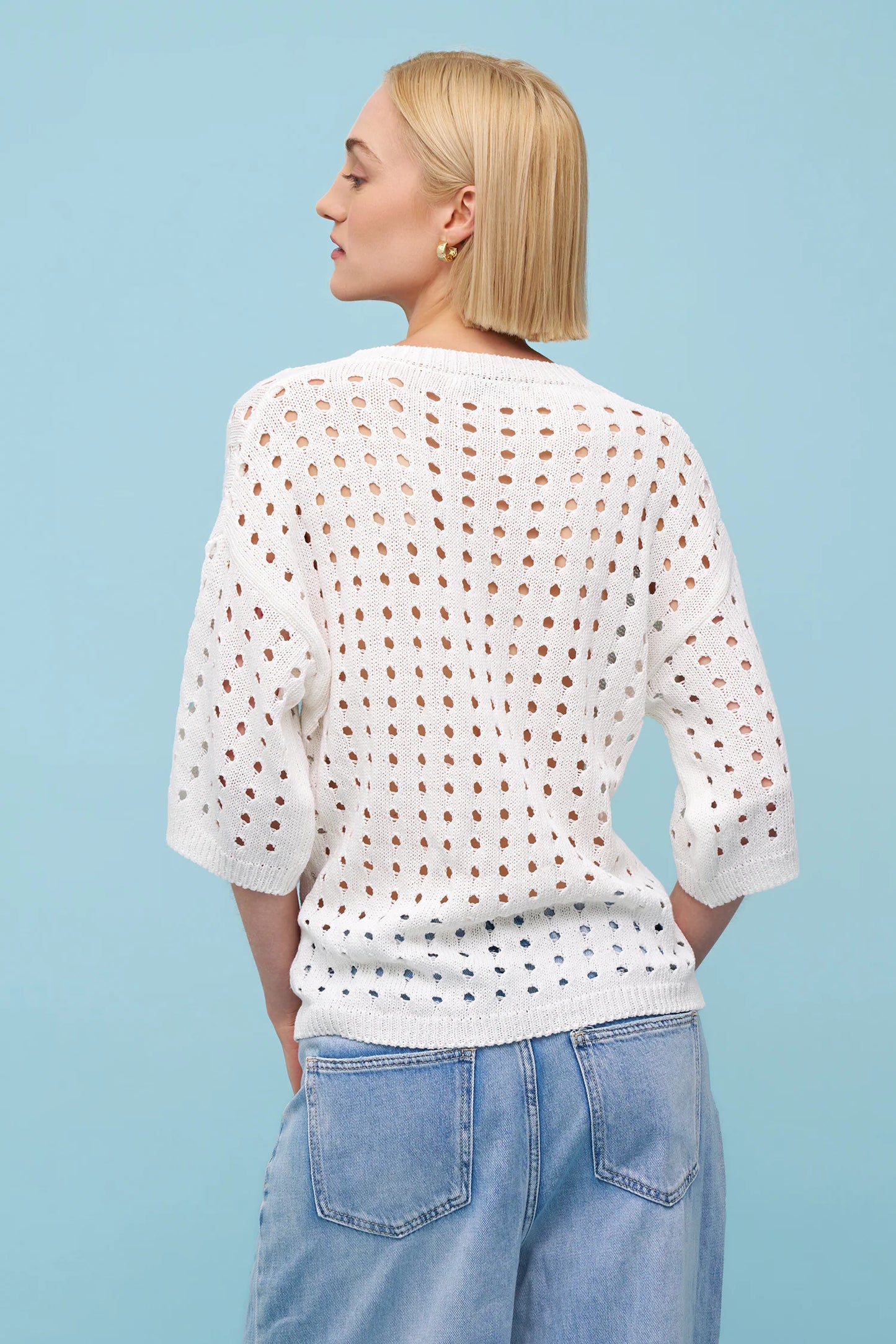 ASTRID AS0081 KNIT HOLEY VEE