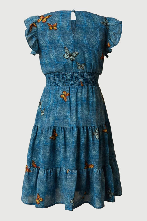 HAYDEN GS0007 BFLY SMOCK DRESS