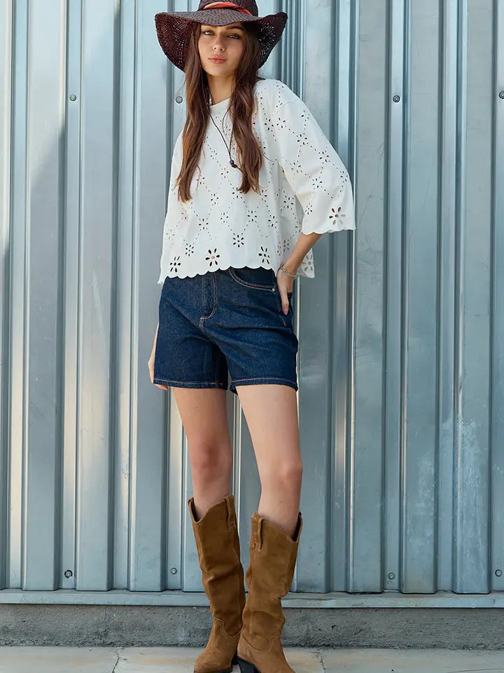 RAIS EC12843 EYELET SS TOP