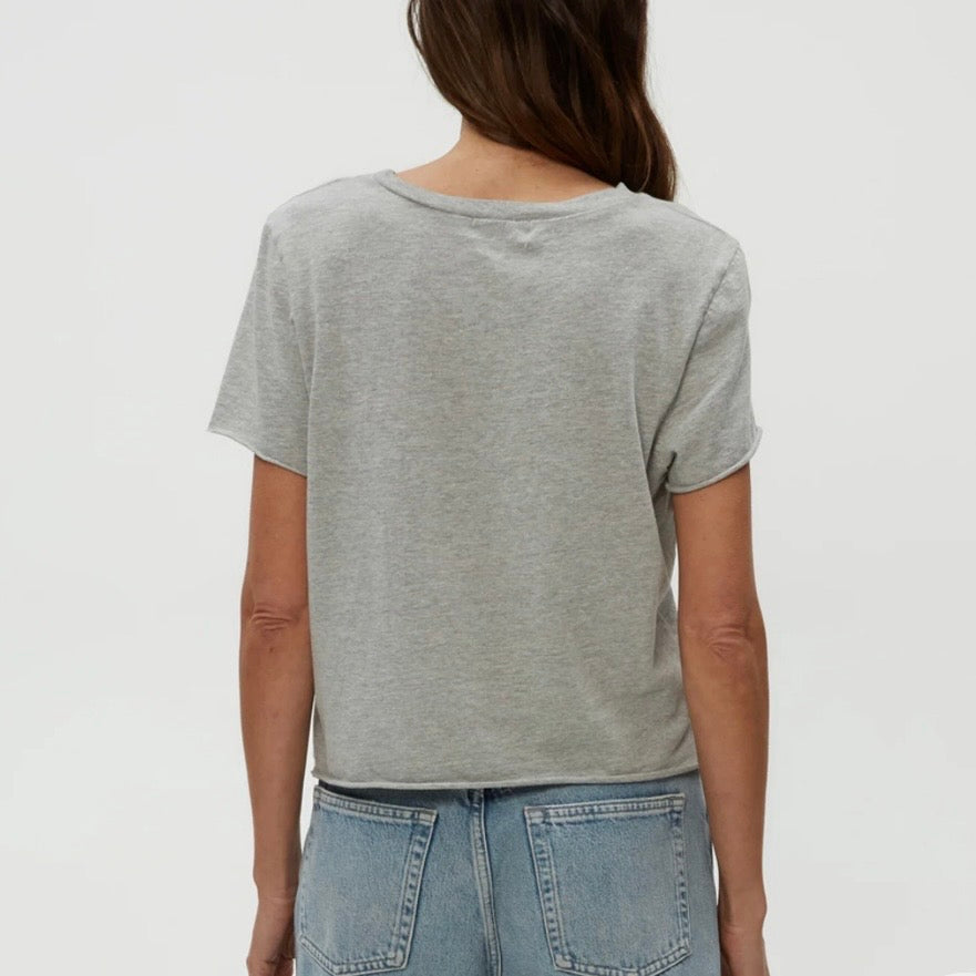 Michael Stars Raw Edge Crew Neck Tee