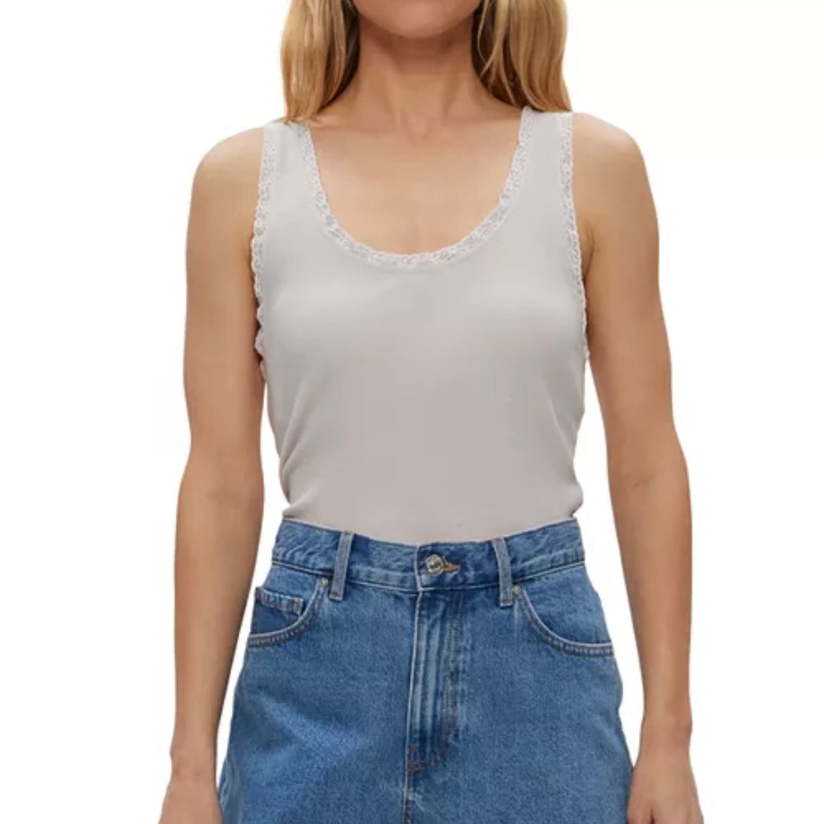 Michael Star Lace Trim Tank