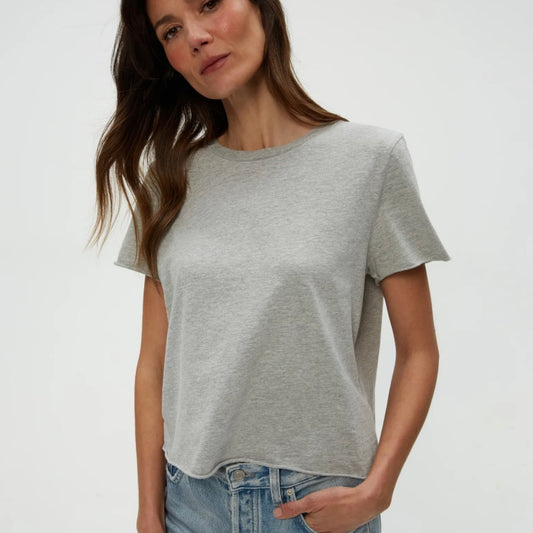 Michael Stars Raw Edge Crew Neck Tee