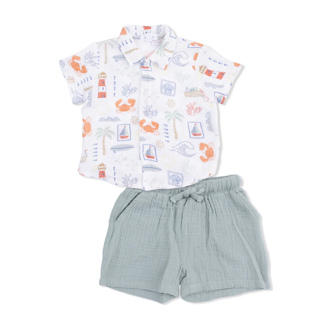 ANGEL 827 MUSLIN POLO SET