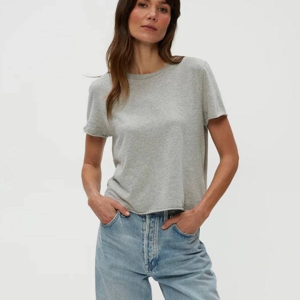 Michael Stars Raw Edge Crew Neck Tee