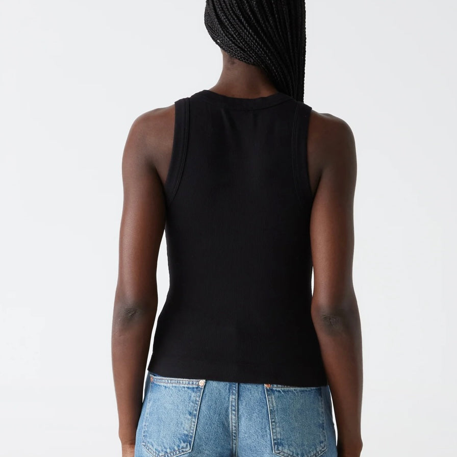 Michael Stars Wide Binding Crop Tank