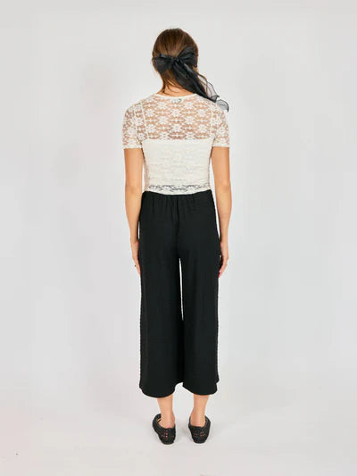 SADIE AJ1209 CROP LACE TOP