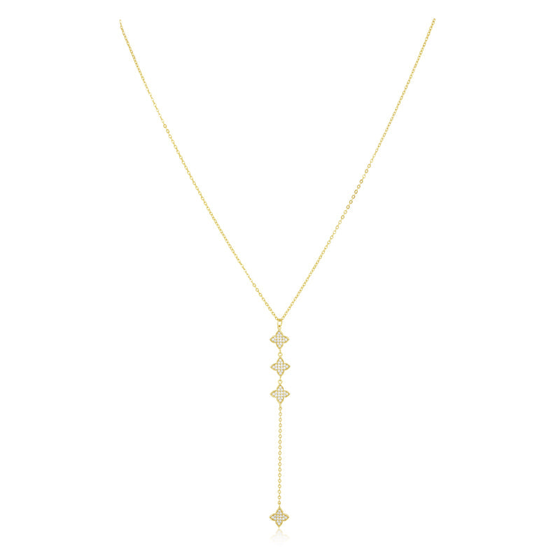 SAHI AMANDA CZ LARIAT NECKLACE