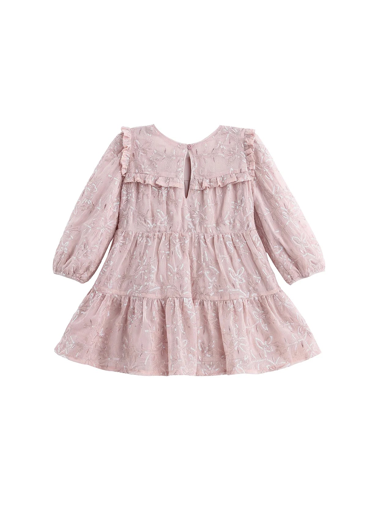 CHUMS 8186PK SEQ LS FLR DRESS