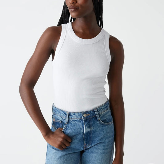 Michael Stars Wide Binding Crop Tank