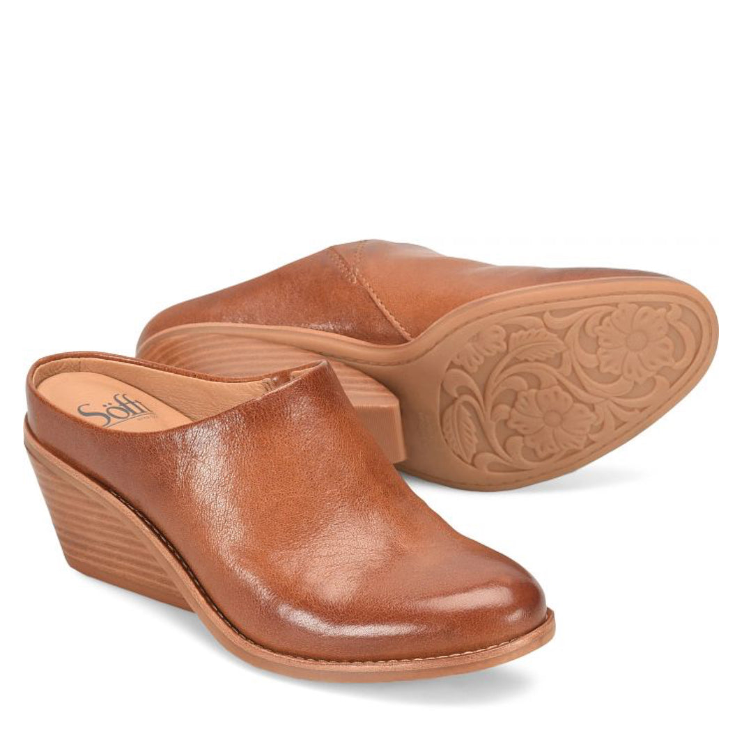 Soft Slip-On Stacked Heel