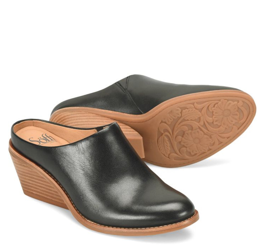 Soft Slip-On Stacked Heel