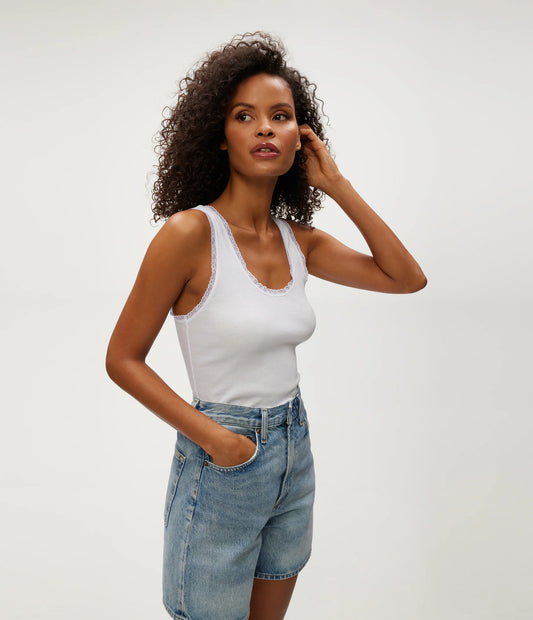 Michael Star Lace Trim Tank