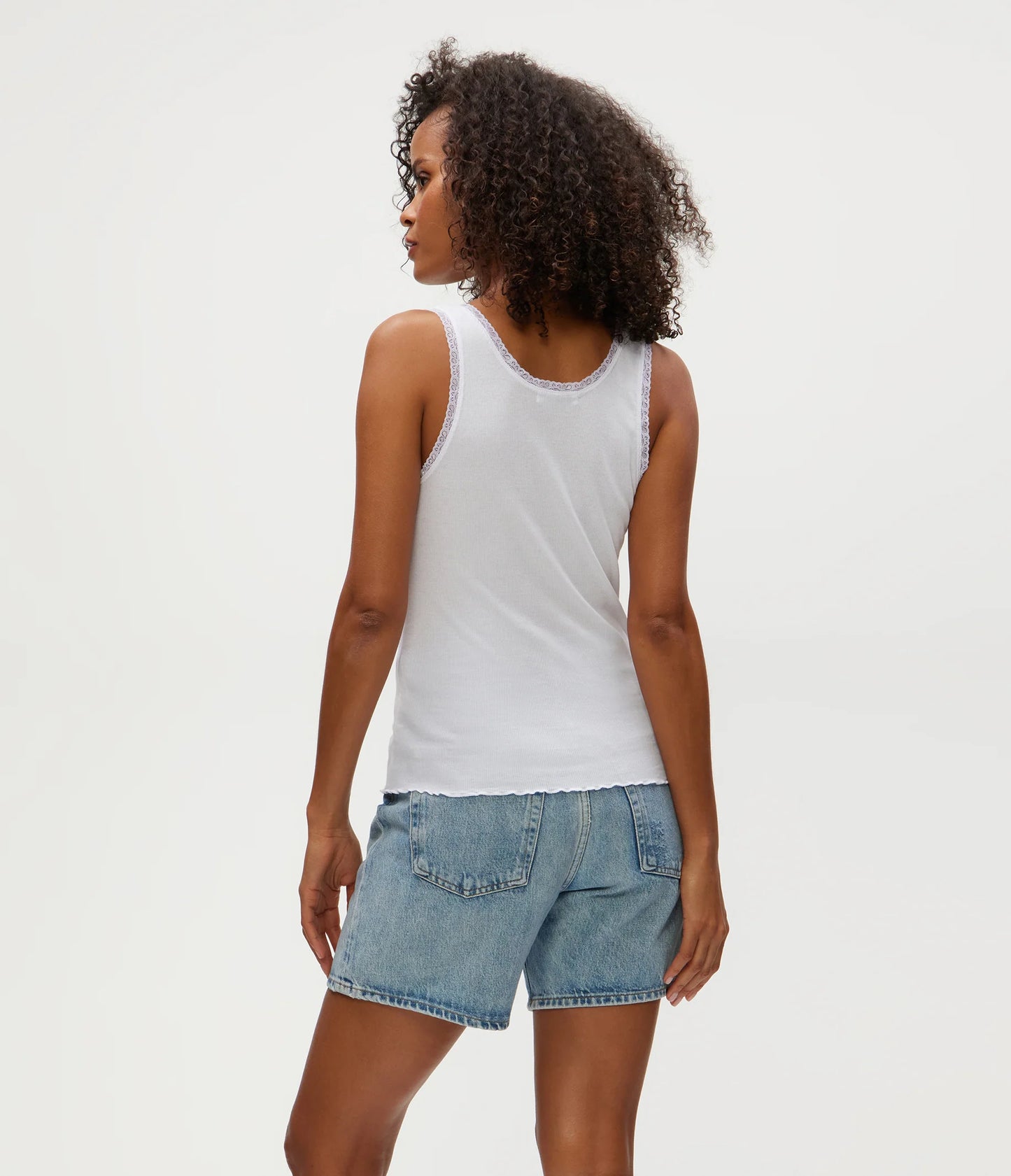 Michael Star Lace Trim Tank