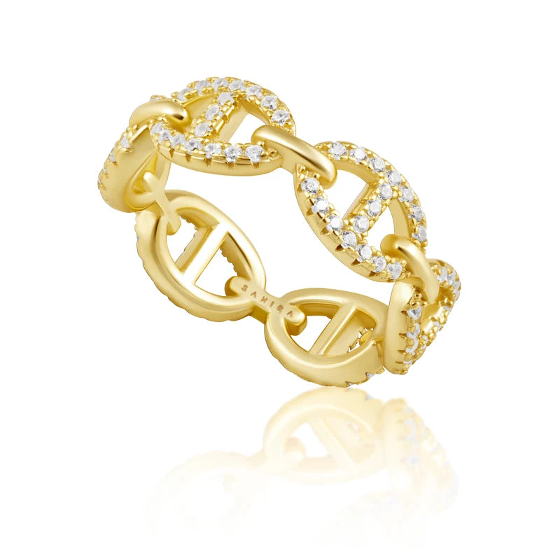 SAHI PAVE ROSIE LINK RING
