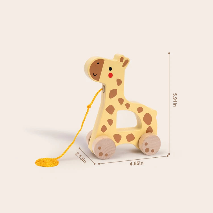 123 TJ009A PULL ALONG GIRAFFE TOY