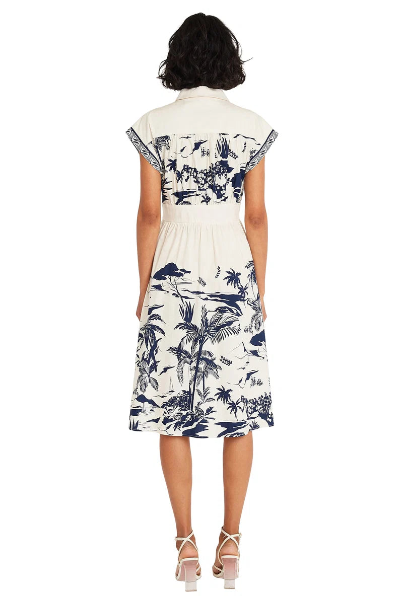 MAGGY G5635FLTR SLV MIDI DRESS