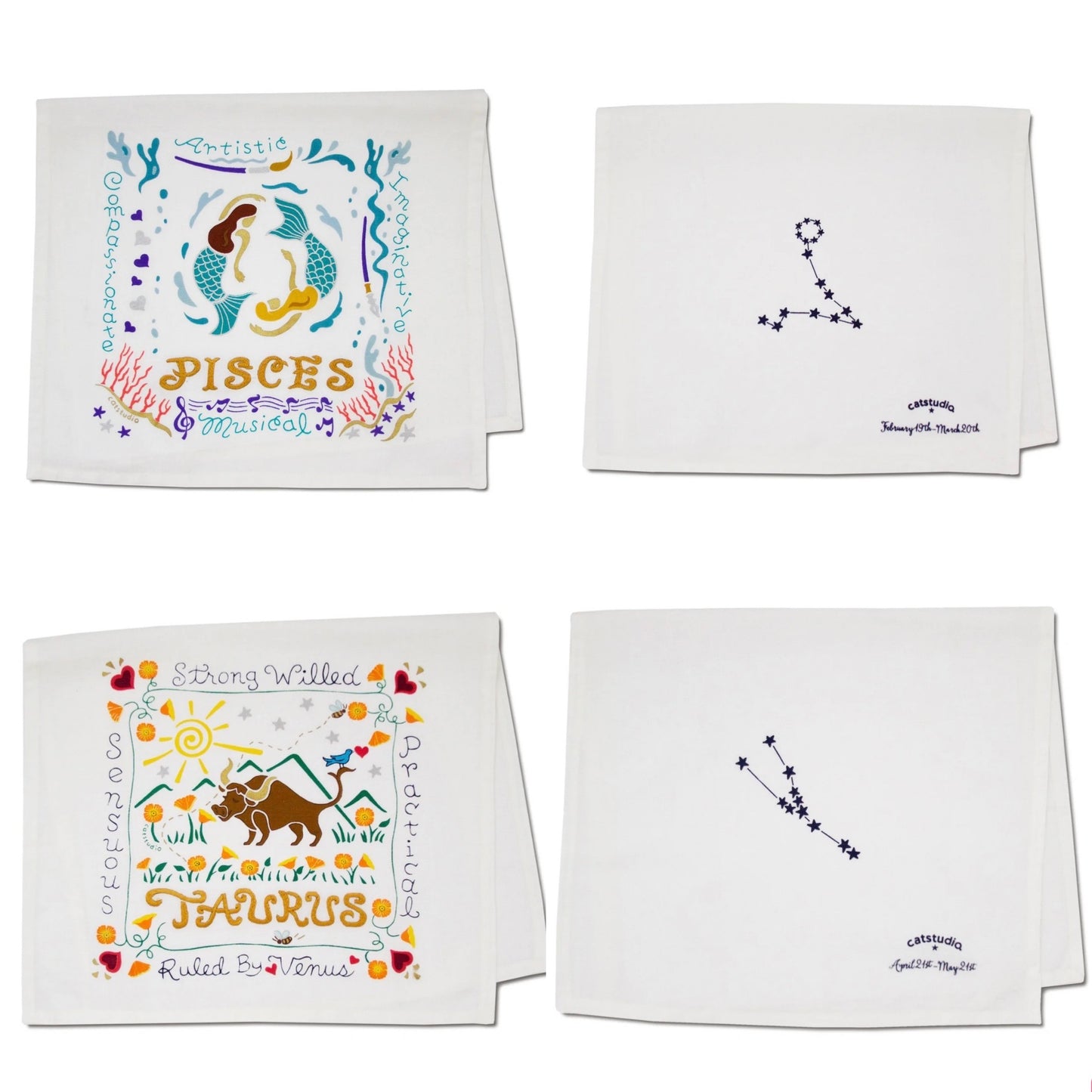 CS Zodiac Dish Towel/Bar Towel