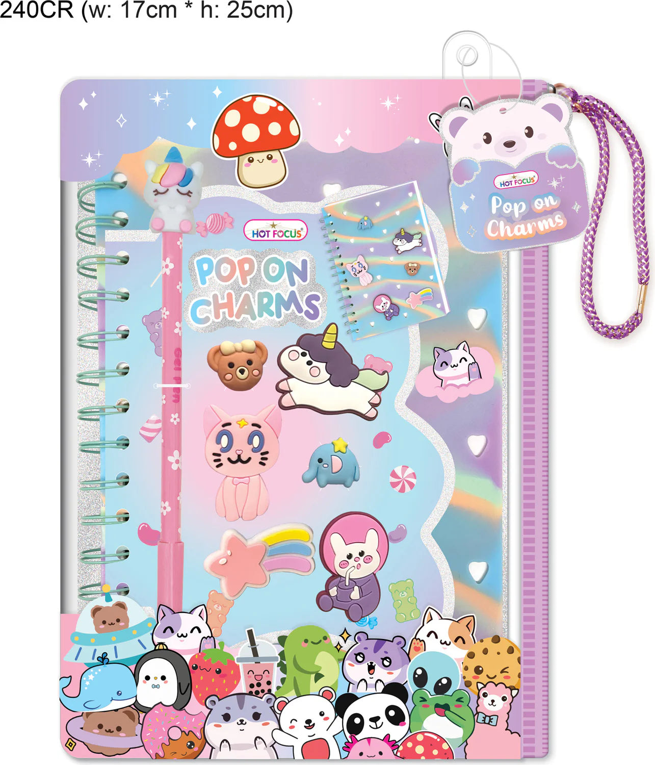HF 240 POPON CHARMS NOTEBOOK