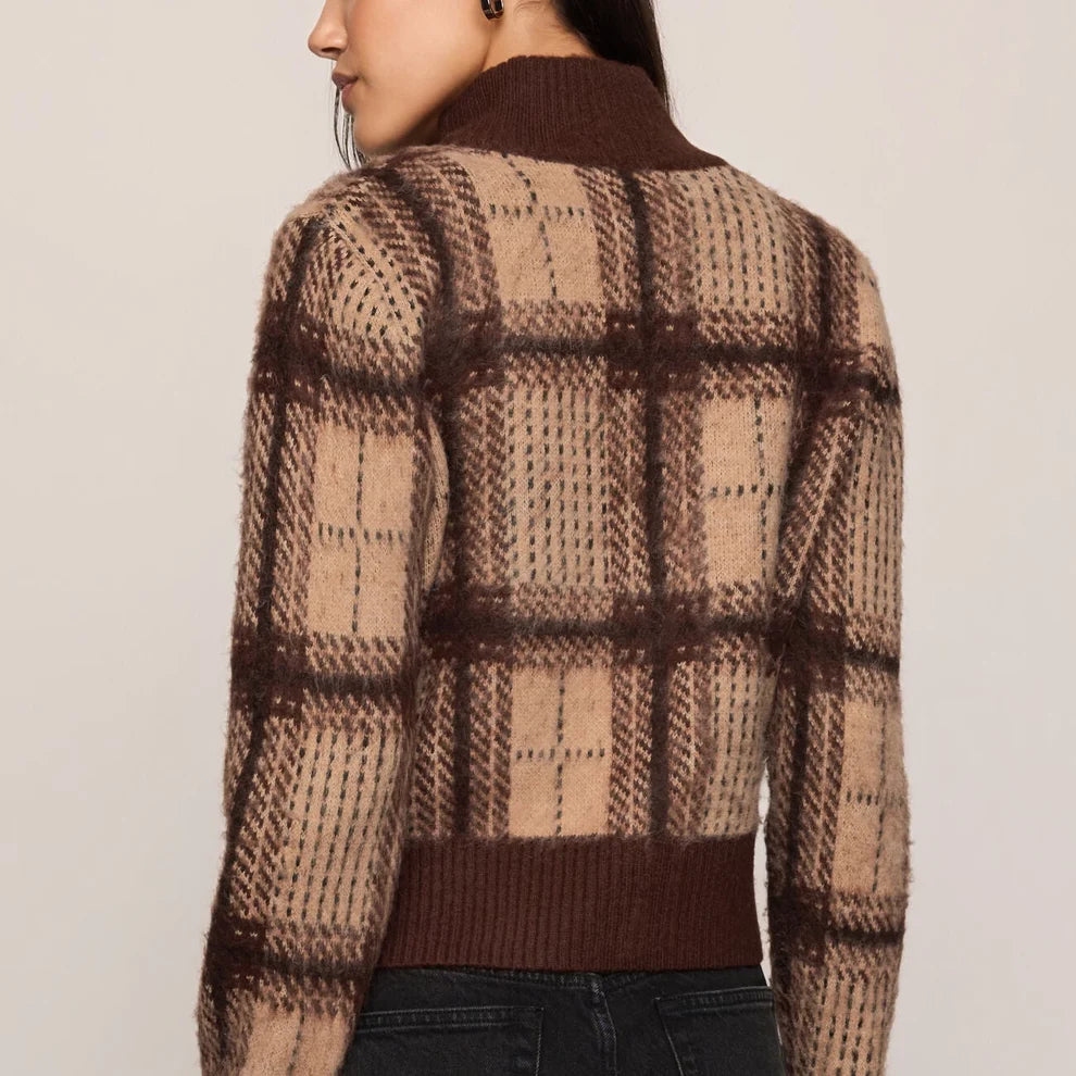 ZSUPP FROSTLINE PLAID CARDIGAN