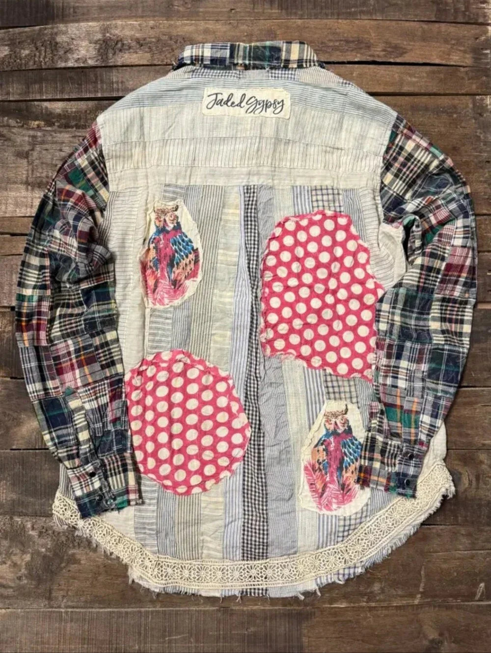 JG STAR DREAMER PATCHWORK LS SHIRT