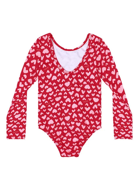 UP 34683 LS HRT SWIMSUIT