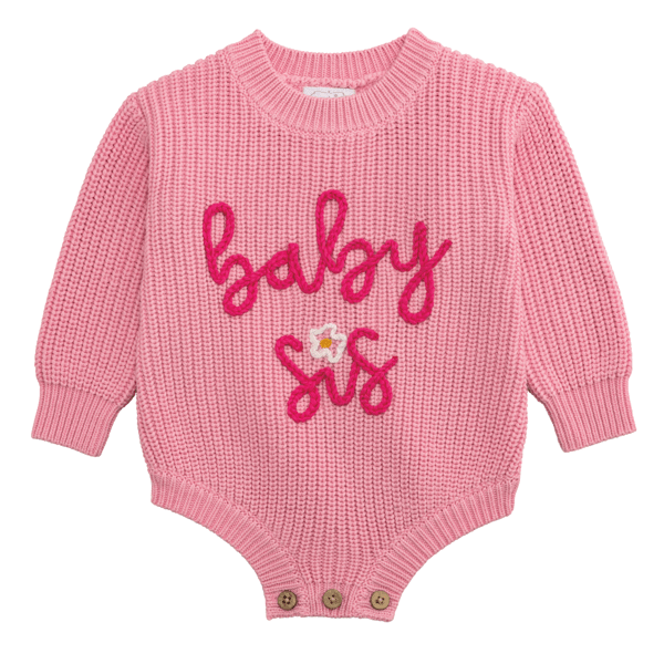 MUD BABY SIS/BRO KNIT ONESIE