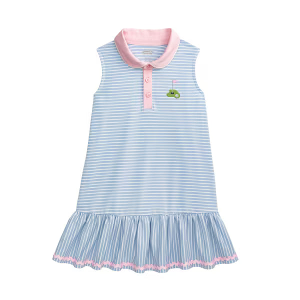 MUD 15000347 STRIP COLLAR GOLF DRESS