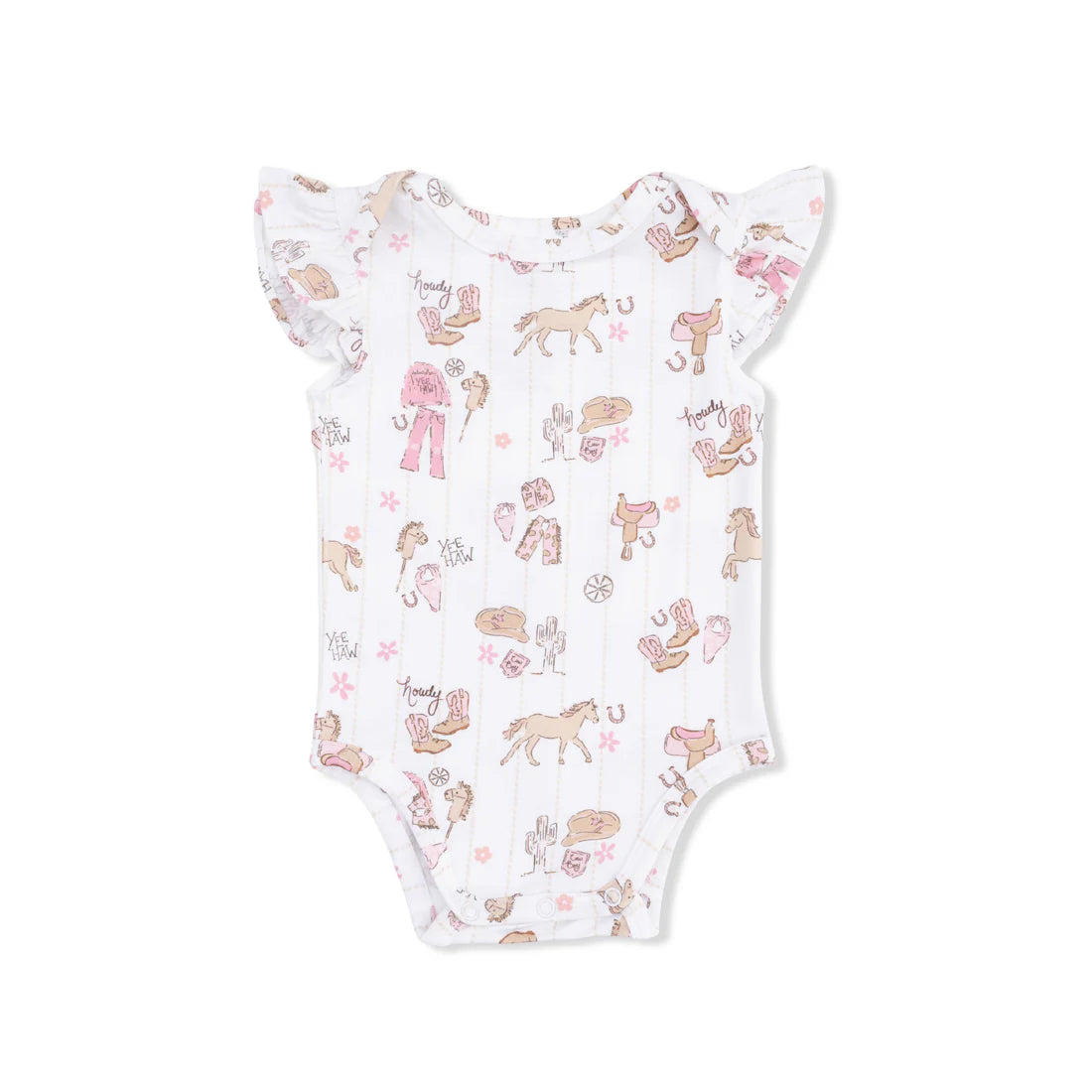 ANGEL 166 RUFL ONESIE