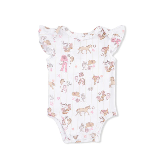 ANGEL 166 RUFL ONESIE