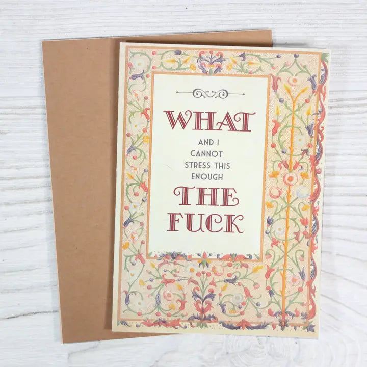 BAD FUNNY GREETING CARD