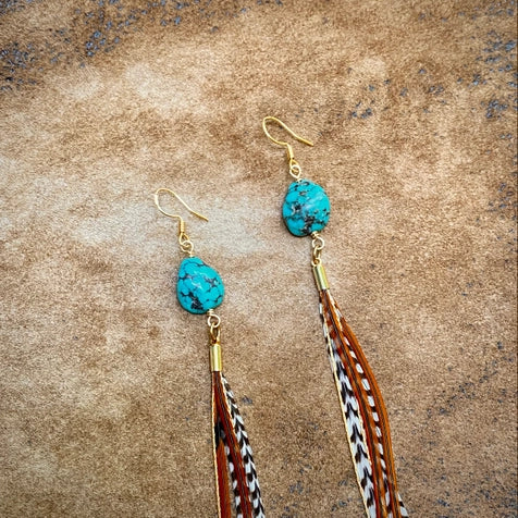 ASTALI TURQ FTHR EARRING