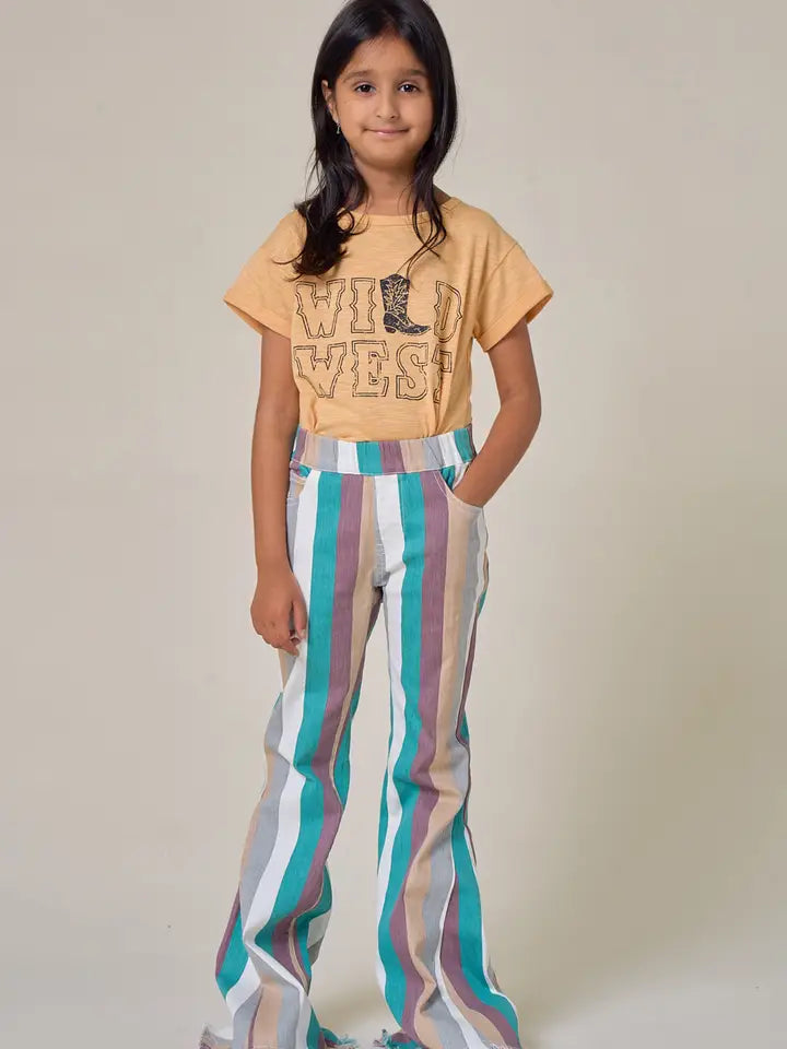 SAINTS STRIP BELL BOTTOM JEAN