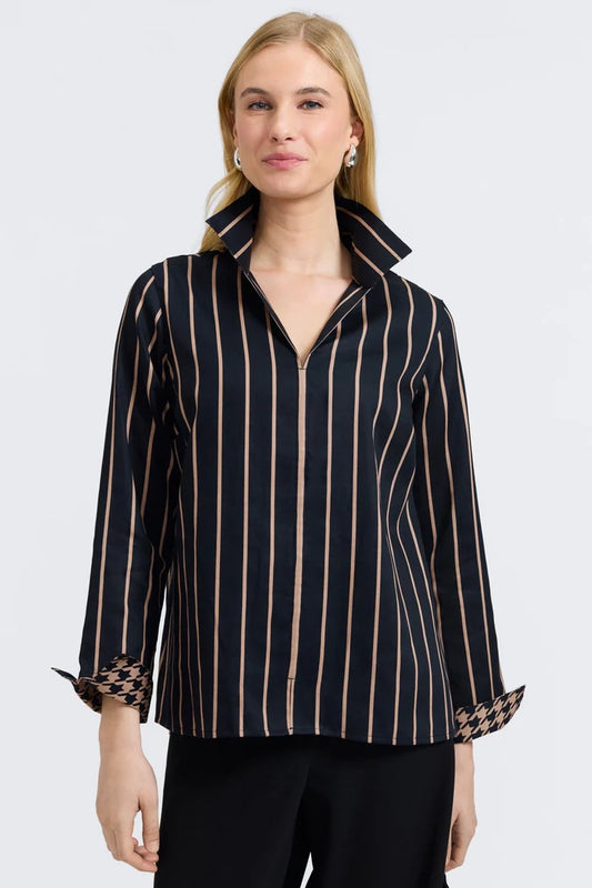 FOX 203715 STRIPE POPOVER SHIRT