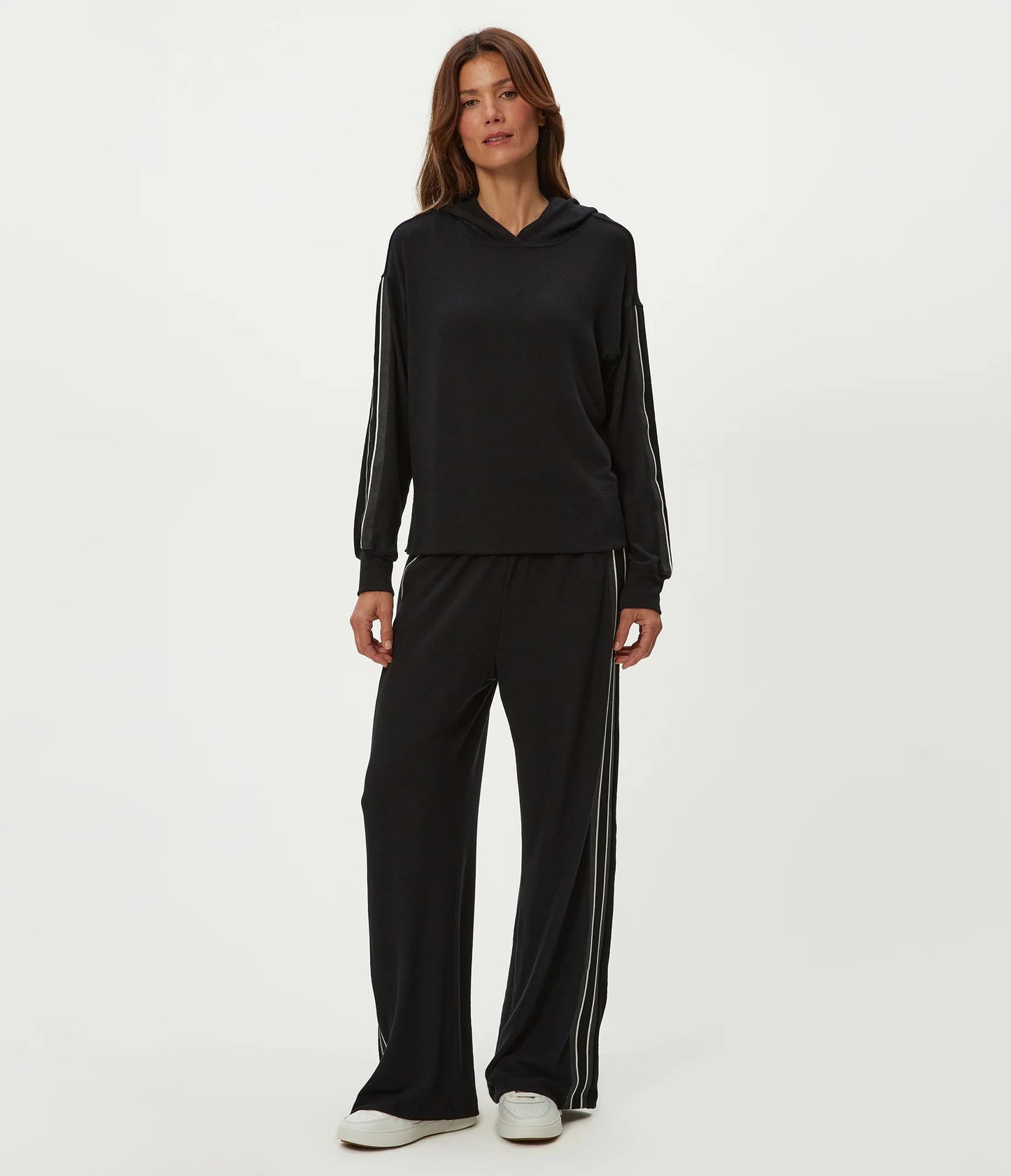 Mad Rib Track Stripe Hoodie