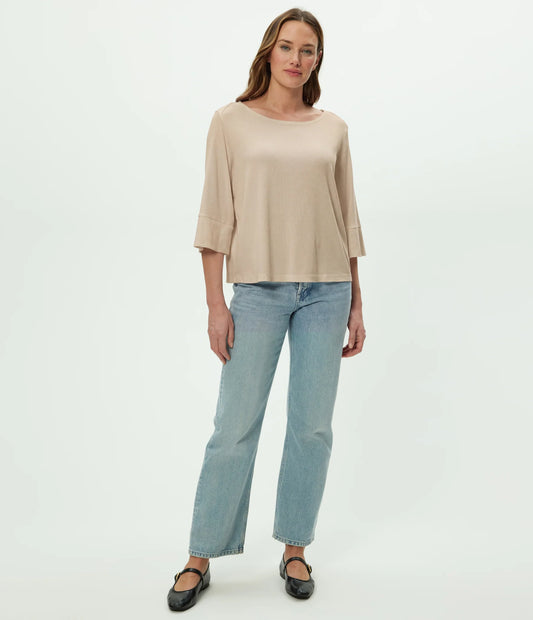 MS 25117 ROSALYN WIDE NECK TOP