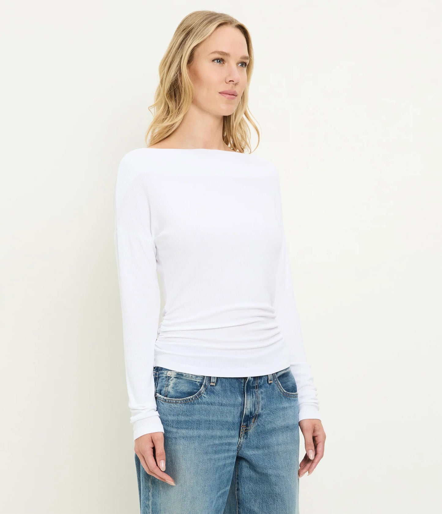 MS 25121 LS RIB OFF SHLDR TOP