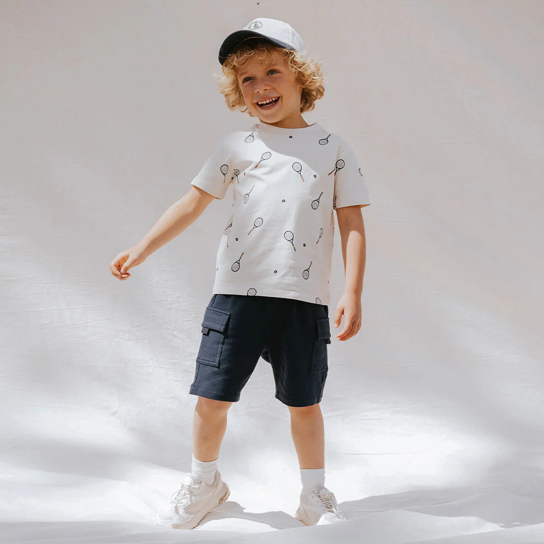 Raquet and Ball Print Shirt
