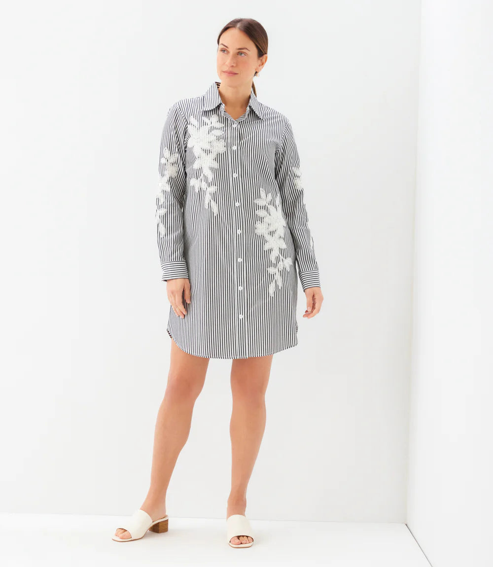 KANE 2L52901 STRIP SHIRT DRESS