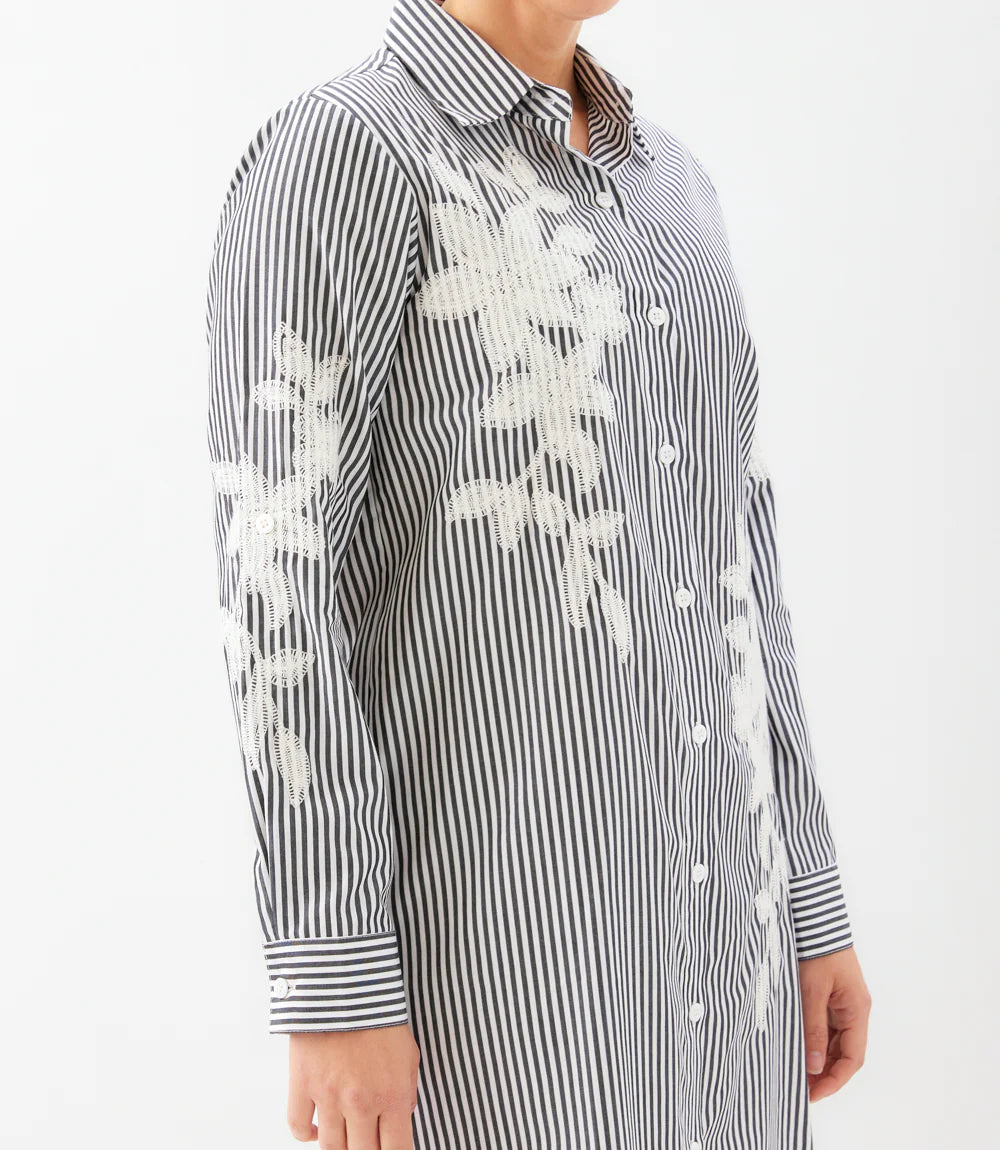 KANE 2L52901 STRIP SHIRT DRESS