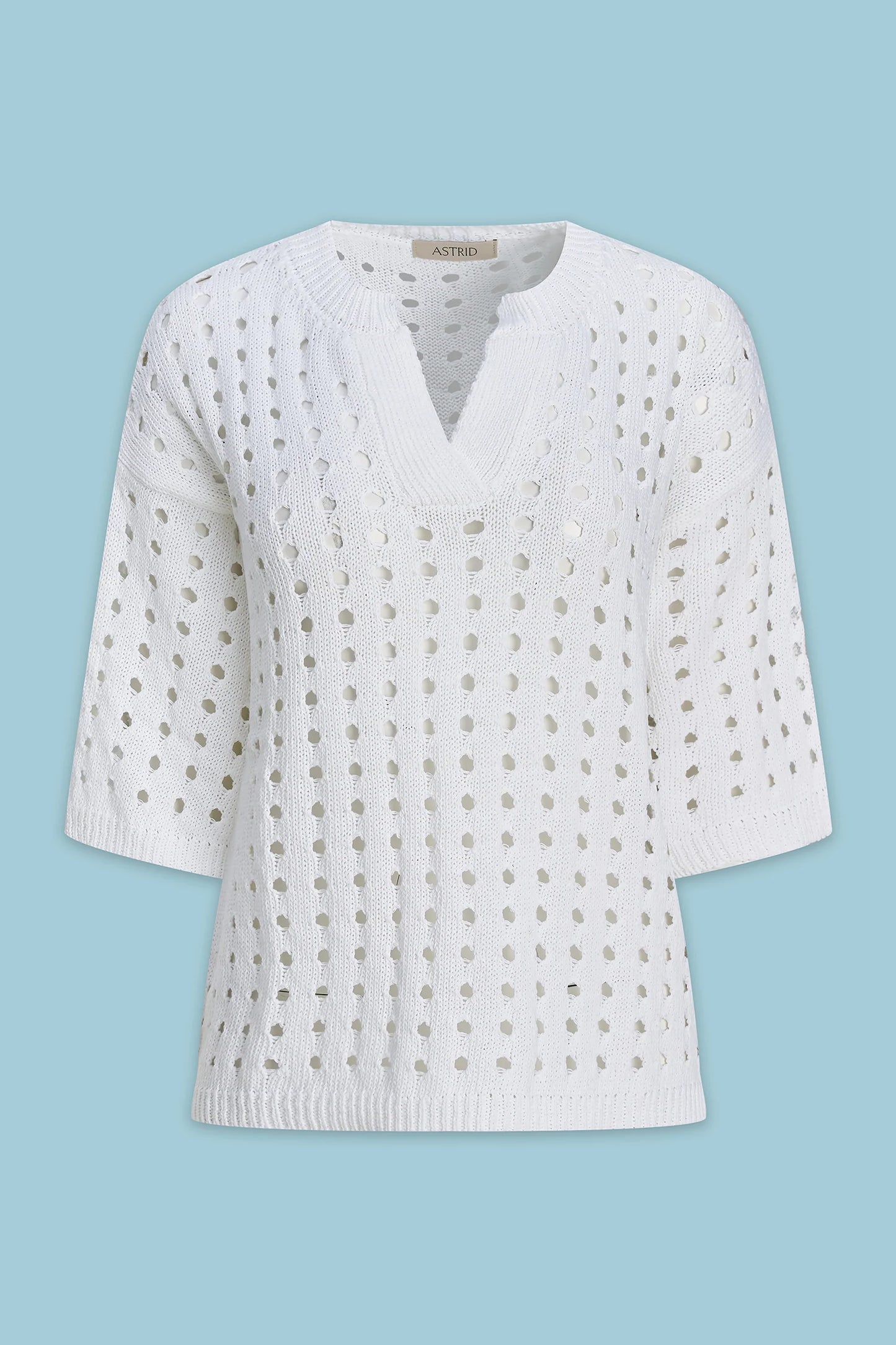 ASTRID AS0081 KNIT HOLEY VEE