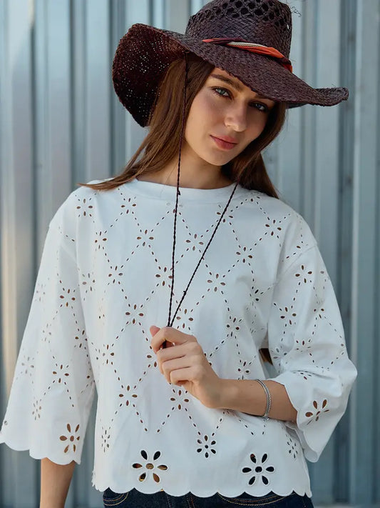 RAIS EC12843 EYELET SS TOP