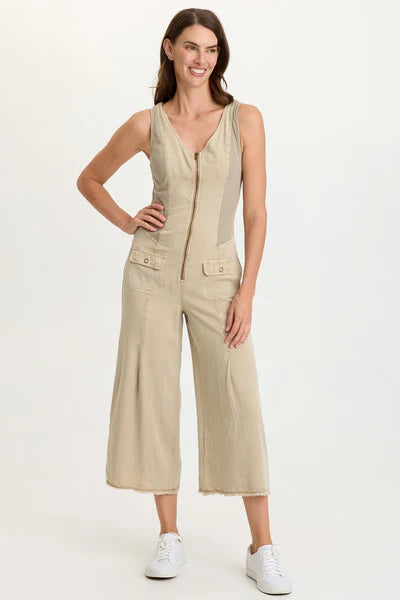 XCVI 3547 SLVLESS JUMPSUIT