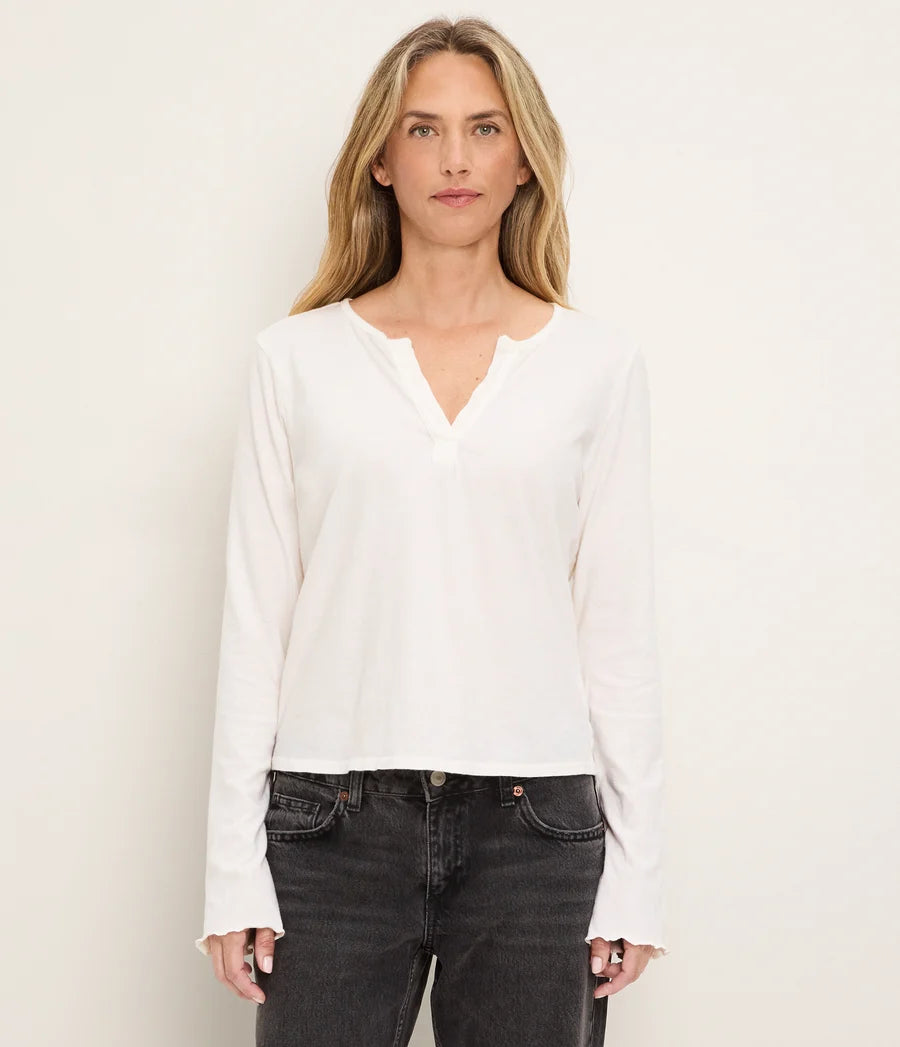 MS 39023 ABBY LS NOTCH VEE TEE